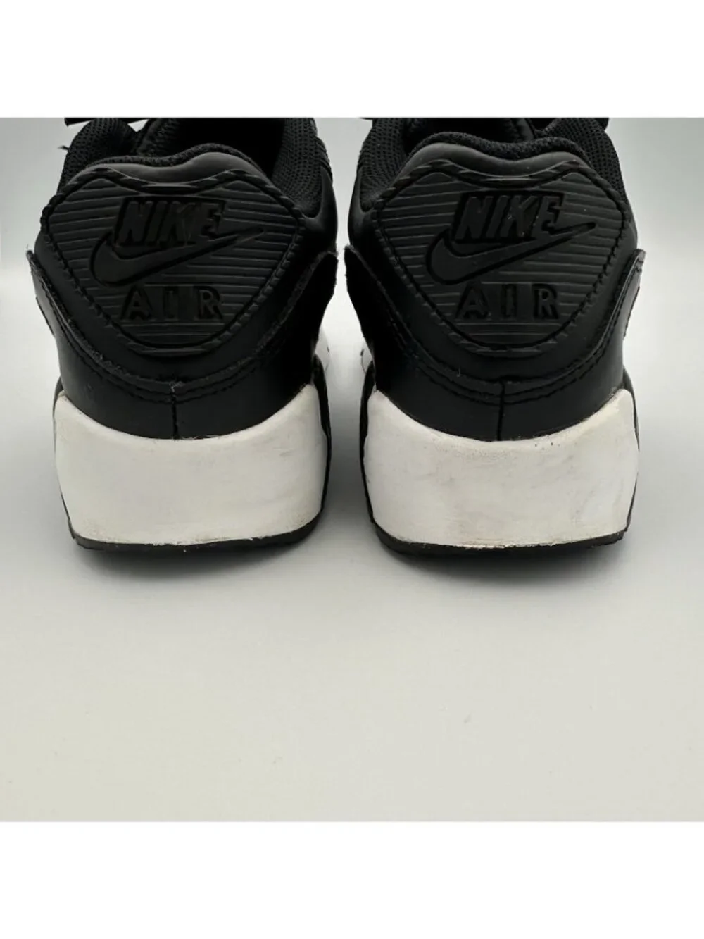 Nike Air Max 90 Youth Size 5.5Y Leather GS Black White Shoes Sneakers CD6864-010